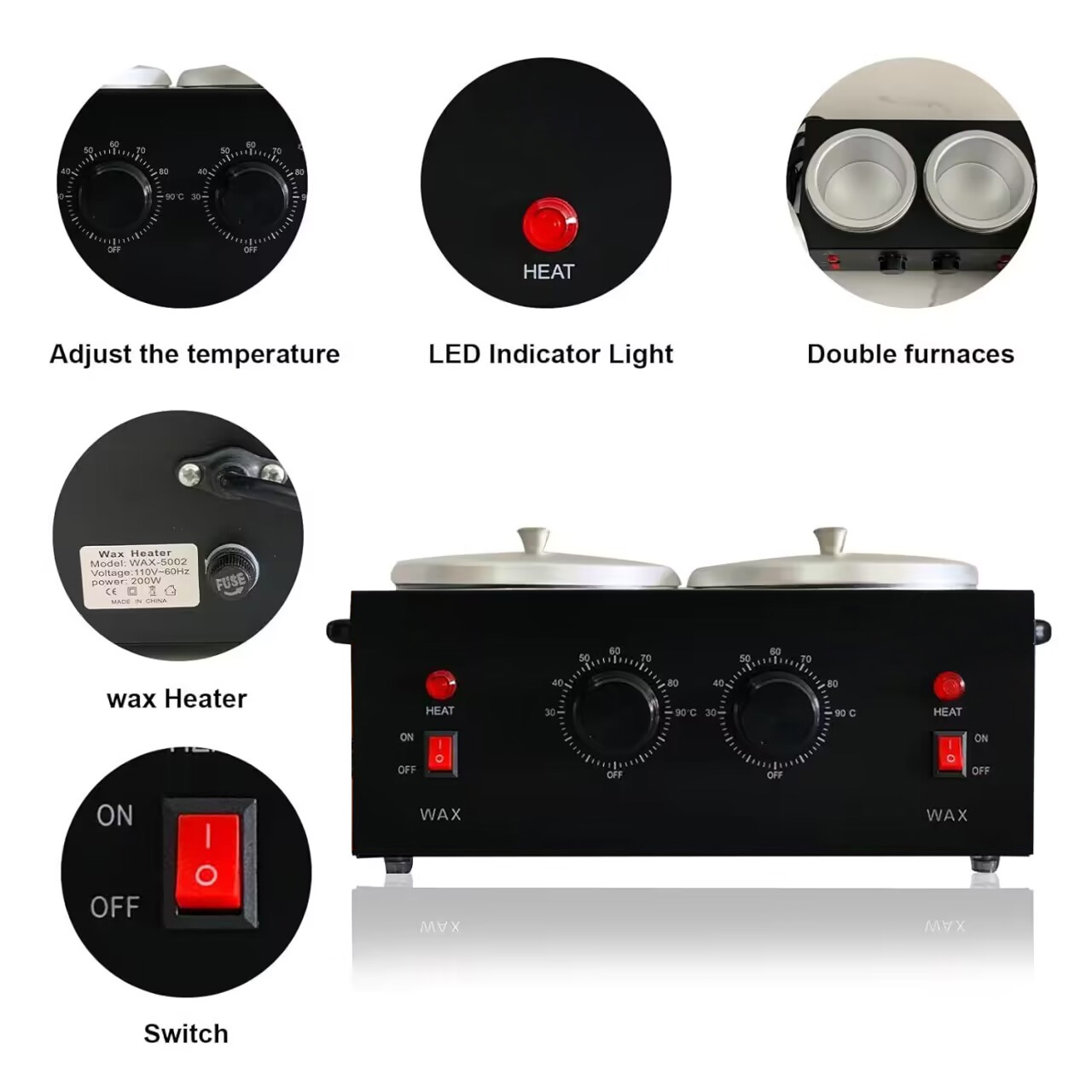 Podwójne garnki do wosku Profe – Wax Melter Electric recenzja i cena