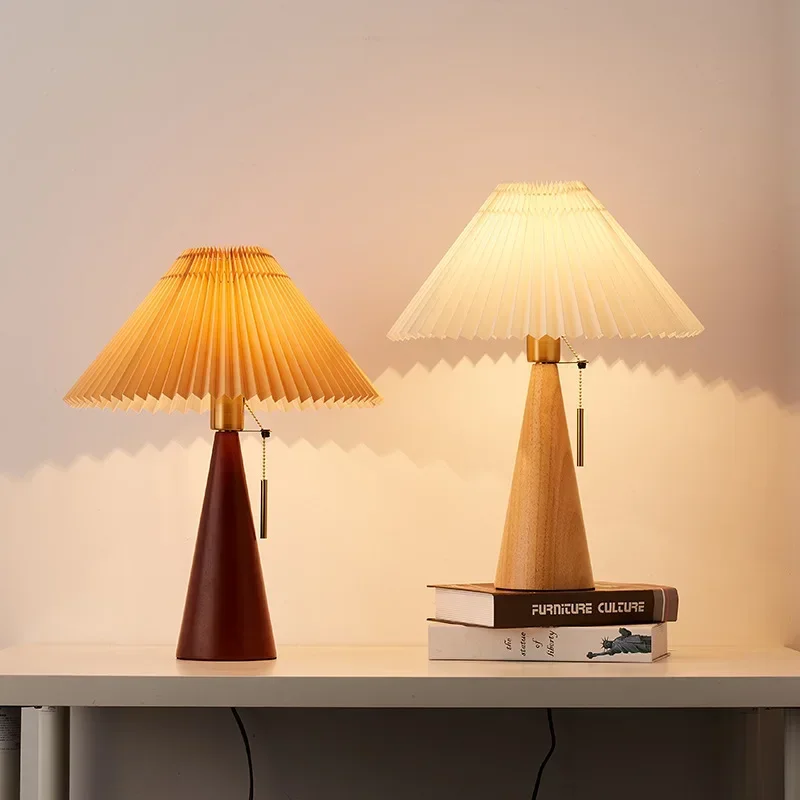 Retro Plisowana Lampa Stołowa  – Lighting Table Decor recenzja i cena