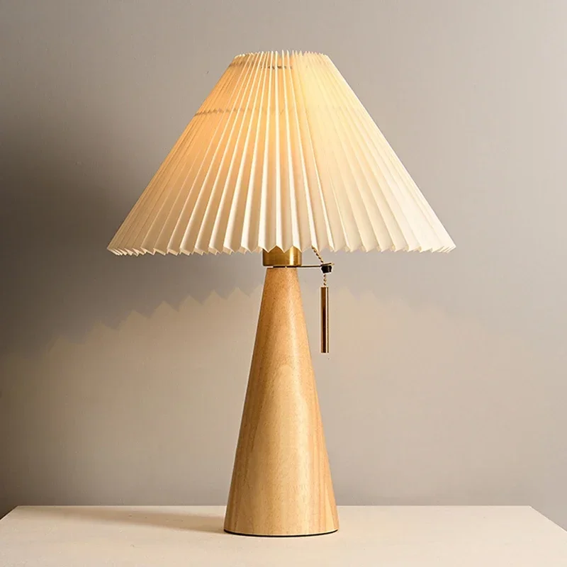 Retro Plisowana Lampa Stołowa  – Lighting Table Decor recenzja i cena