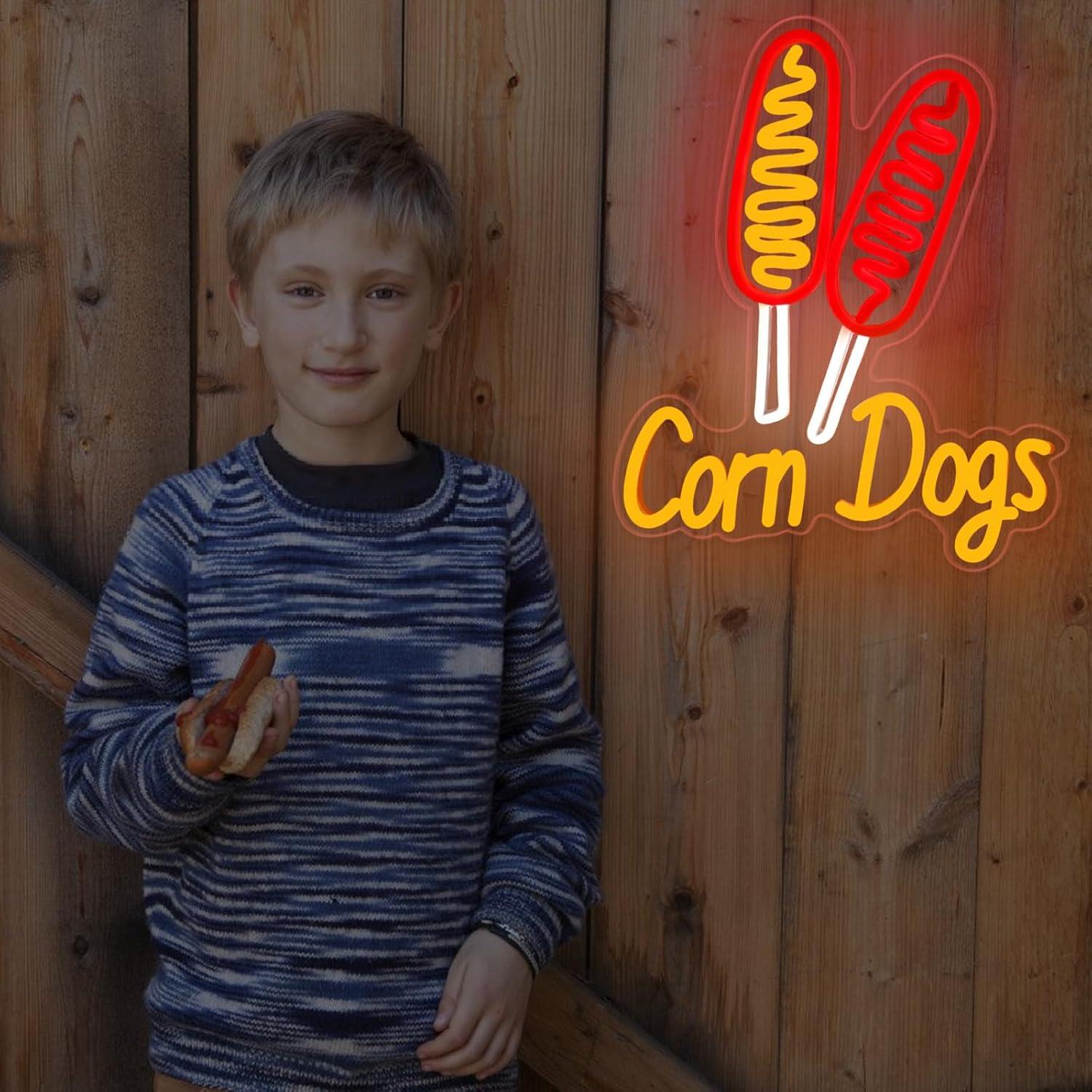 Neonowy szyld Corn Dog, przeką – Lighting Decoration For Wedding recenzja i cena